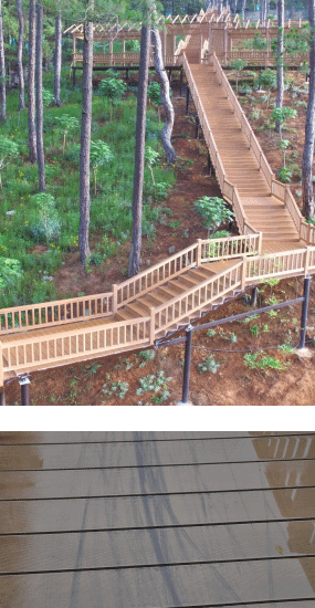 Seven years of service life for Lvshang high-strength composite wood